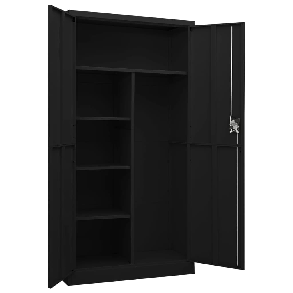 8720286564035_g_en_hd_4 vidaXL Locker Cabinet Black 90x40x180 cm Steel - Image 6