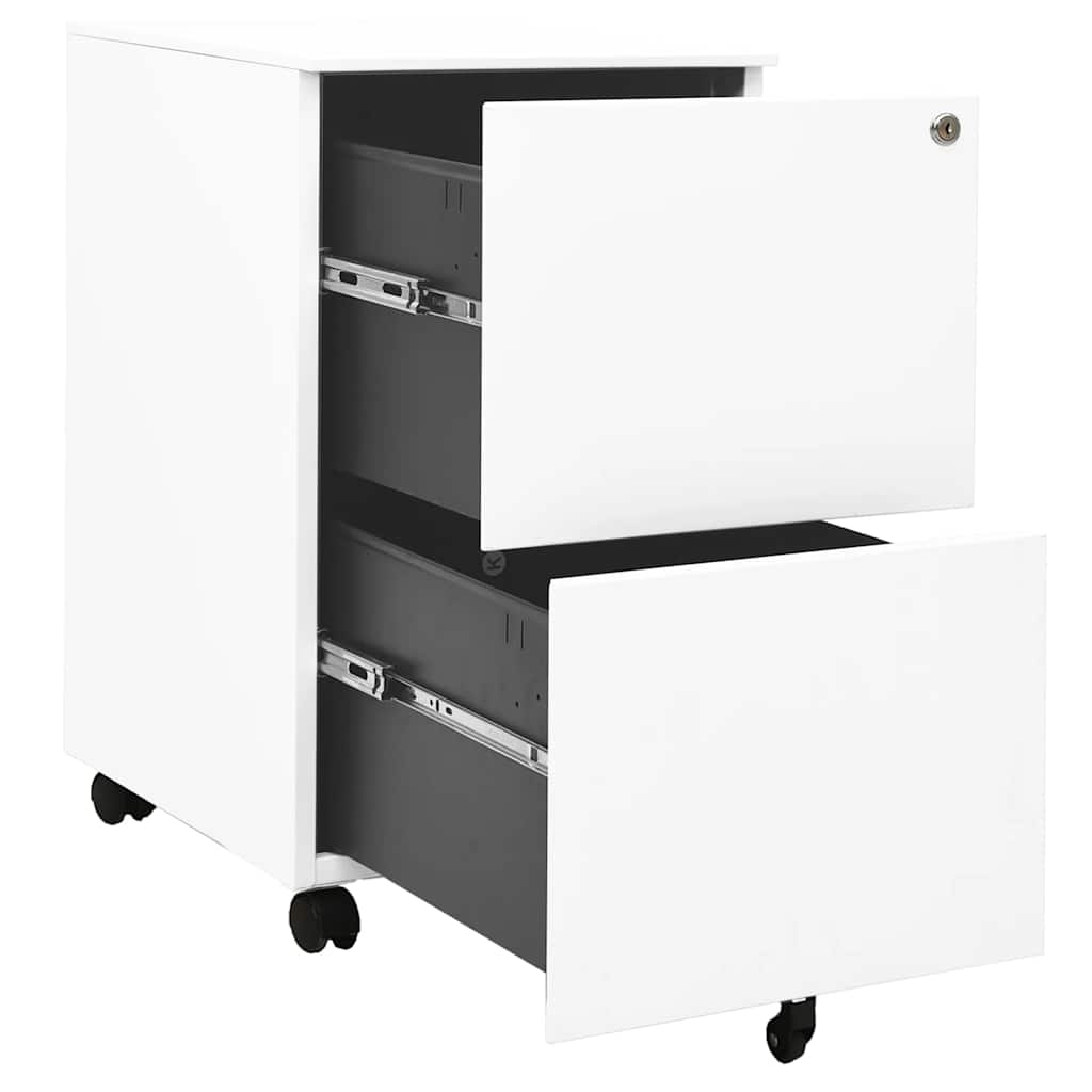 8720286564059_g_en_hd_4 vidaXL Mobile File Cabinet White 39x45x67 cm Steel - Image 5