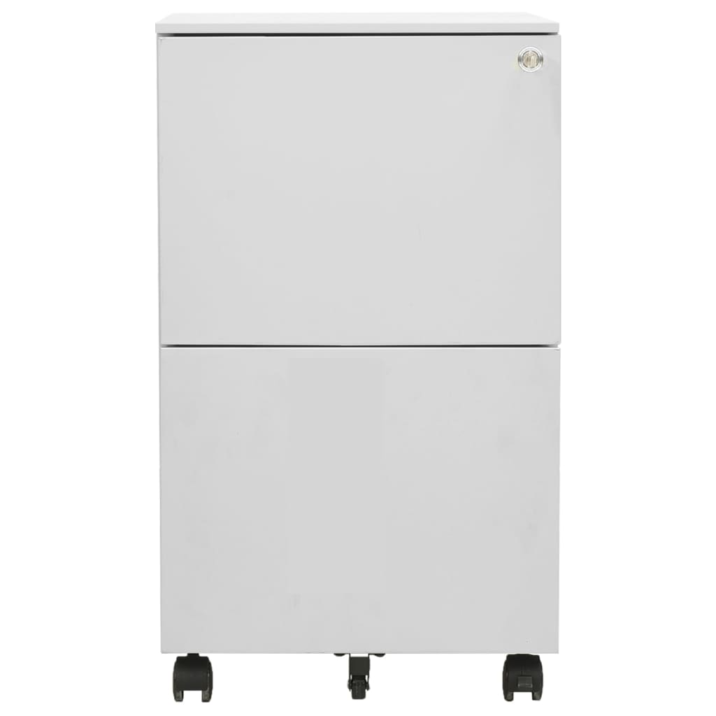 8720286564066_g_en_hd_1 vidaXL Mobile File Cabinet Light Grey 39x45x67 cm Steel - Image 2
