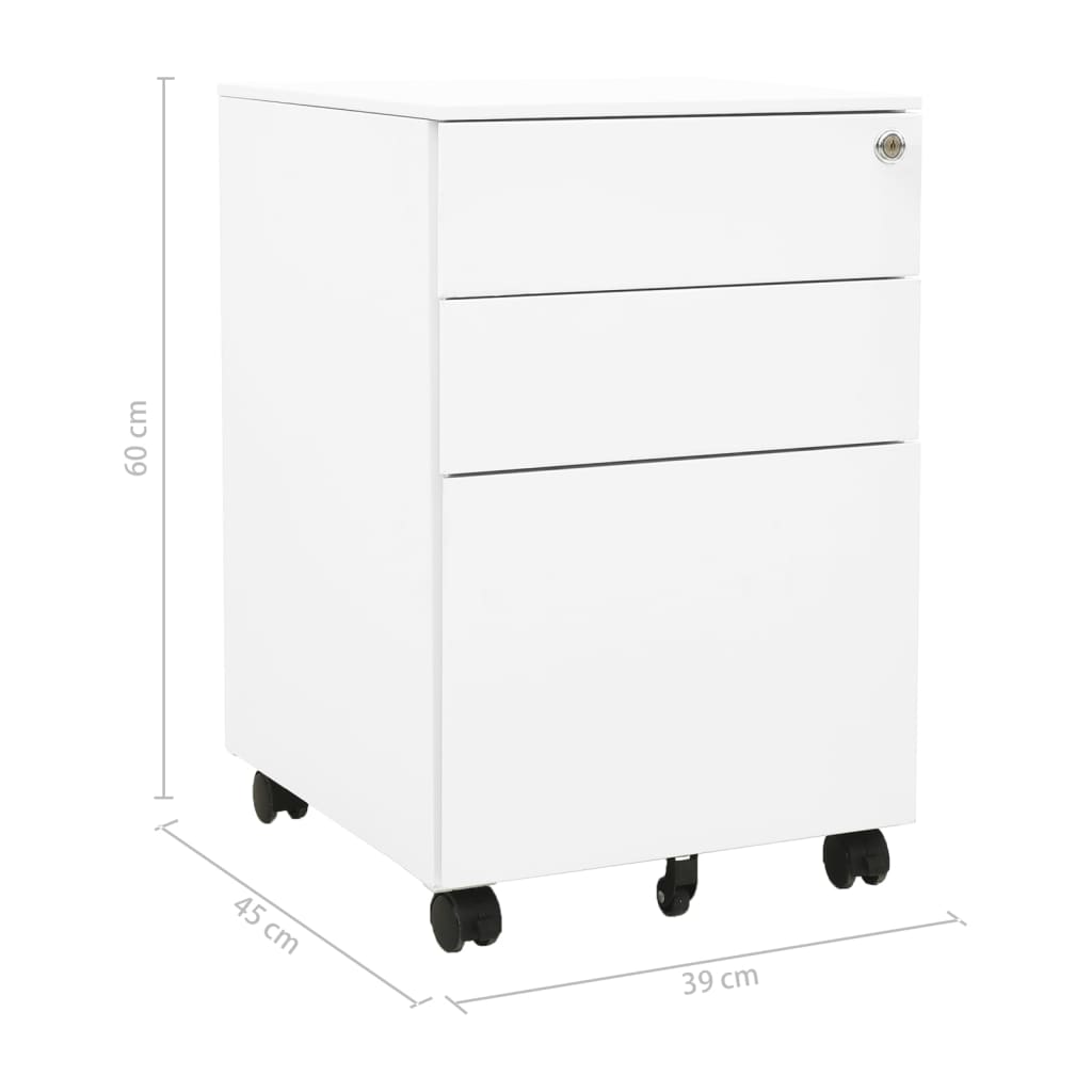 8720286564097_g_en_hd_10 vidaXL Mobile File Cabinet White 39x45x60 cm Steel - Image 11