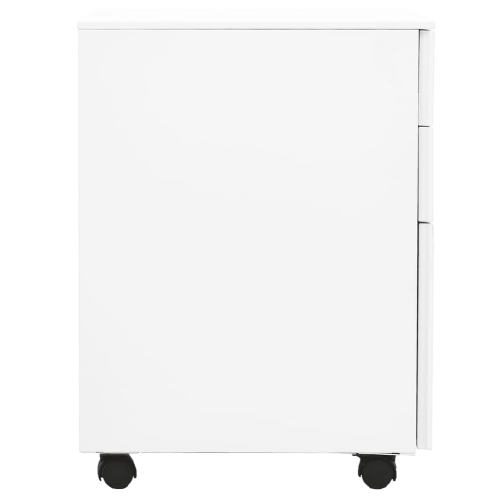 8720286564097_g_en_hd_2 vidaXL Mobile File Cabinet White 39x45x60 cm Steel - Image 3