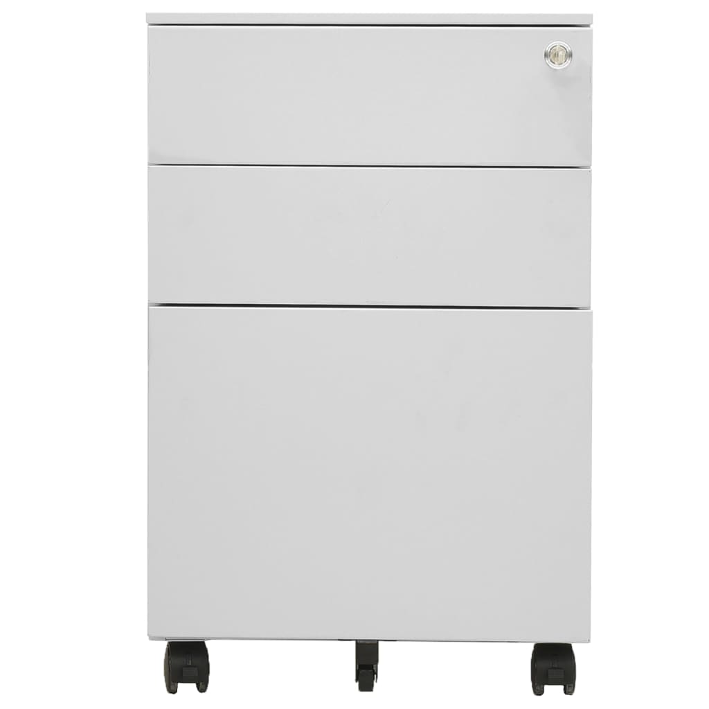 8720286564103_g_en_hd_1 vidaXL Mobile File Cabinet Light Grey 39x45x60 cm Steel - Image 2