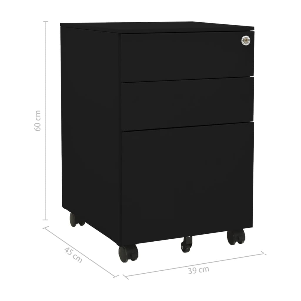 8720286564110_g_en_hd_10 vidaXL Mobile File Cabinet Black 39x45x60 cm Steel - Image 11