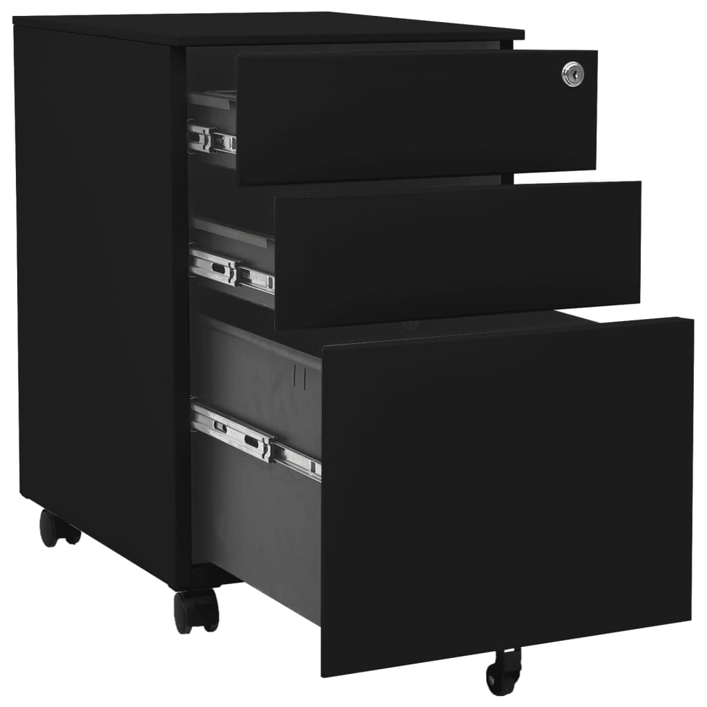 8720286564110_g_en_hd_4 vidaXL Mobile File Cabinet Black 39x45x60 cm Steel - Image 5