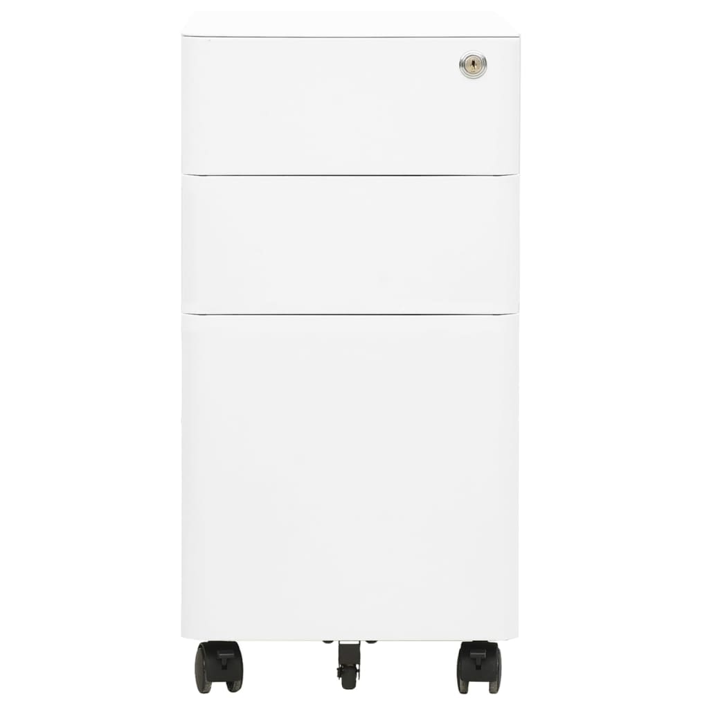 8720286564134_g_en_hd_1 vidaXL Mobile File Cabinet White 30x45x59 cm Steel - Image 2