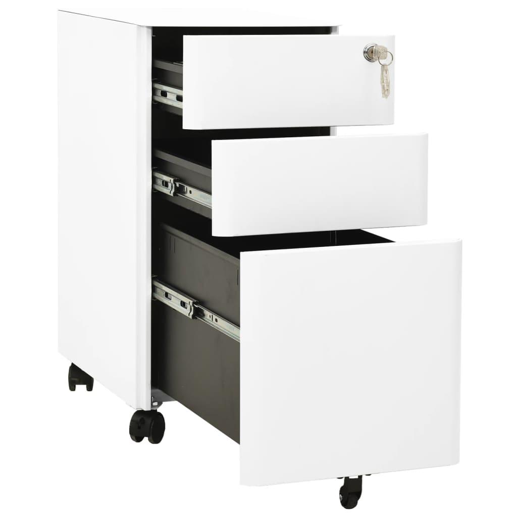 8720286564134_g_en_hd_4 vidaXL Mobile File Cabinet White 30x45x59 cm Steel - Image 6