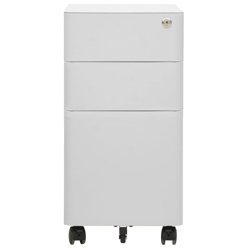 8720286564141_g_en_hd_1 vidaXL Mobile File Cabinet Light Grey 30x45x59 cm Steel - Image 2
