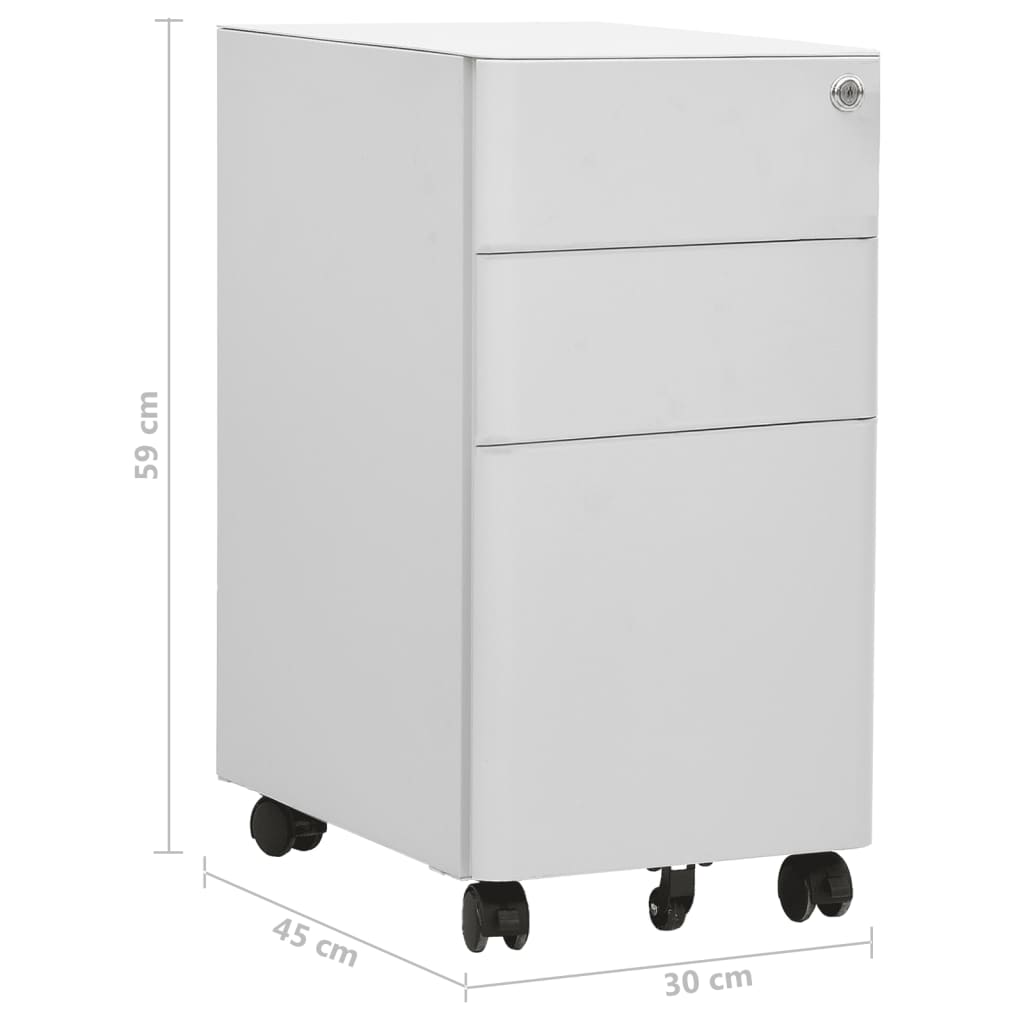 8720286564141_g_en_hd_11 vidaXL Mobile File Cabinet Light Grey 30x45x59 cm Steel - Image 12