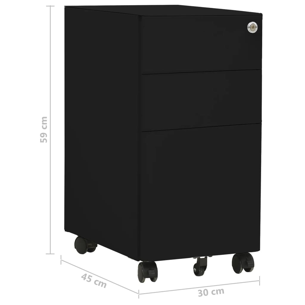 8720286564158_g_en_hd_11 vidaXL Mobile File Cabinet Black 30x45x59 cm Steel - Image 13