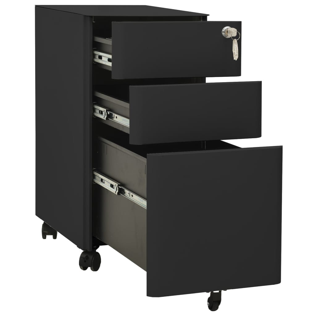 8720286564165_g_en_hd_4 vidaXL Mobile File Cabinet Anthracite 30x45x59 cm Steel - Image 5