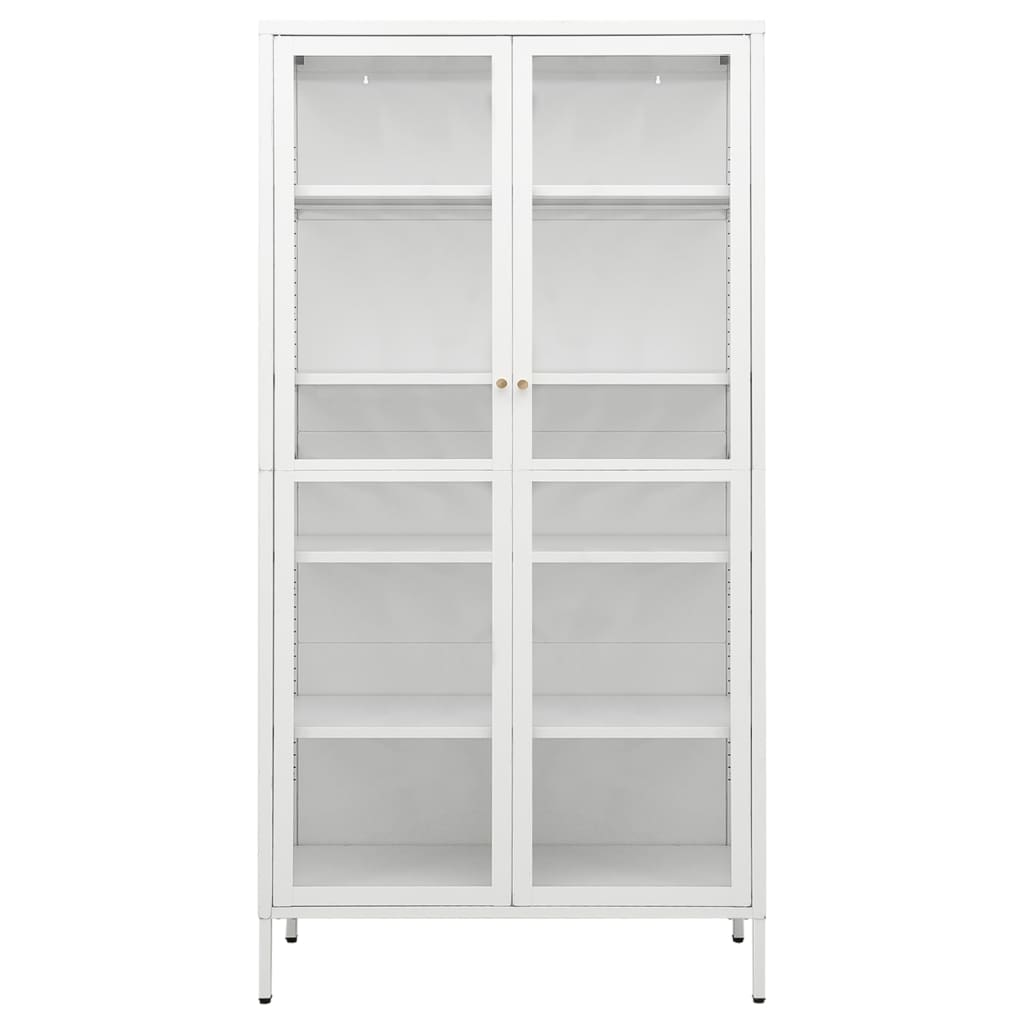 8720286564455_g_en_hd_1 vidaXL Display Cabinet White 90x40x180 cm Steel and Tempered Glass - Image 4