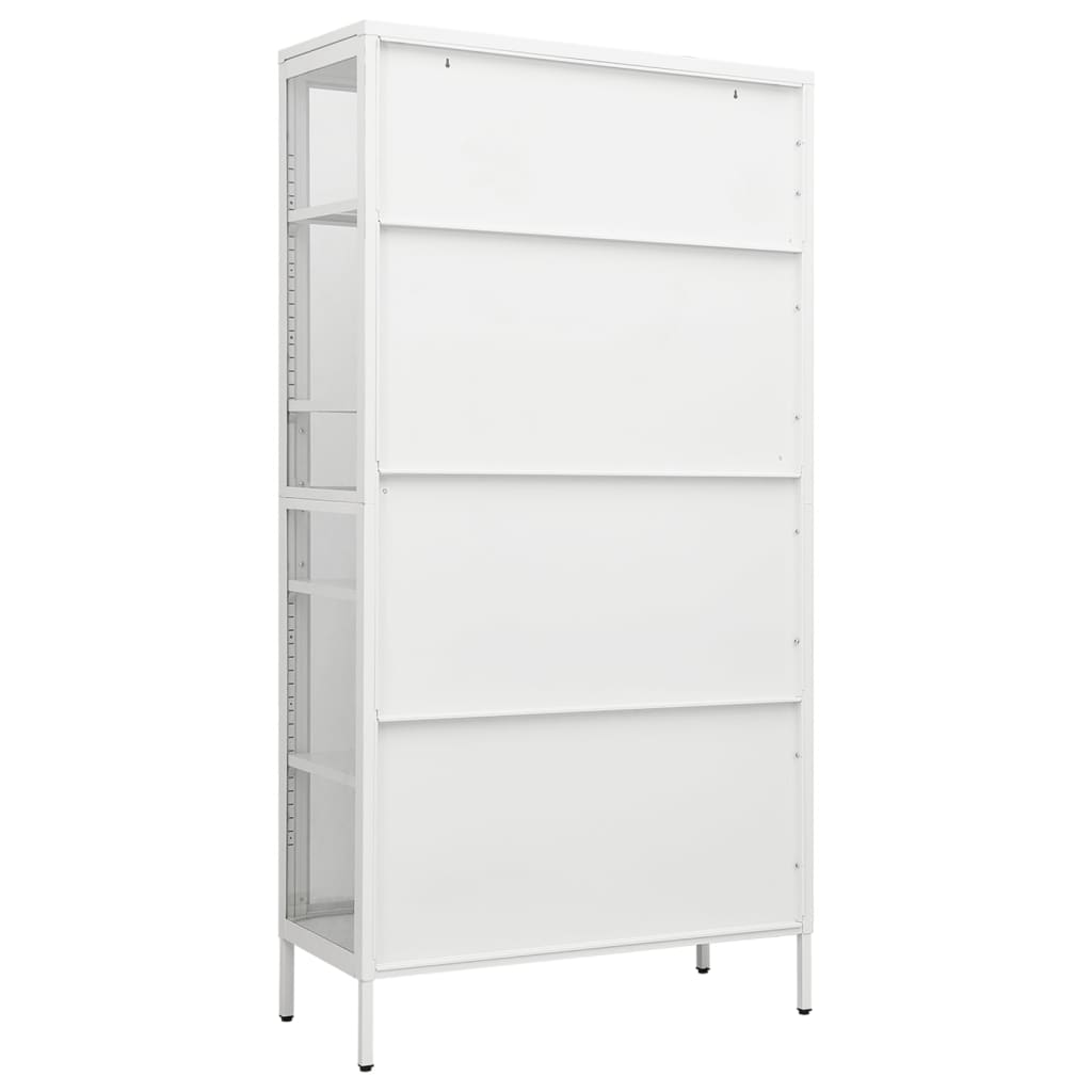 8720286564455_g_en_hd_3 vidaXL Display Cabinet White 90x40x180 cm Steel and Tempered Glass - Image 6