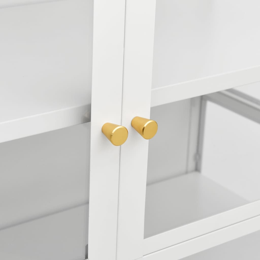 8720286564455_g_en_hd_5 vidaXL Display Cabinet White 90x40x180 cm Steel and Tempered Glass - Image 8
