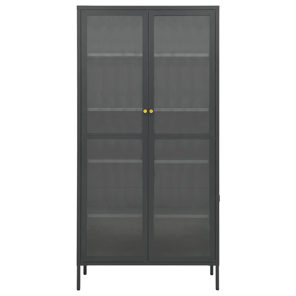 8720286564462_g_en_hd_2 vidaXL Display Cabinet Anthracite 90x40x180 cm Steel and Tempered Glass - Image 5