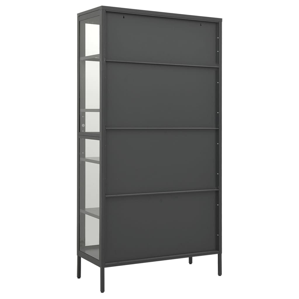 8720286564462_g_en_hd_4 vidaXL Display Cabinet Anthracite 90x40x180 cm Steel and Tempered Glass - Image 7