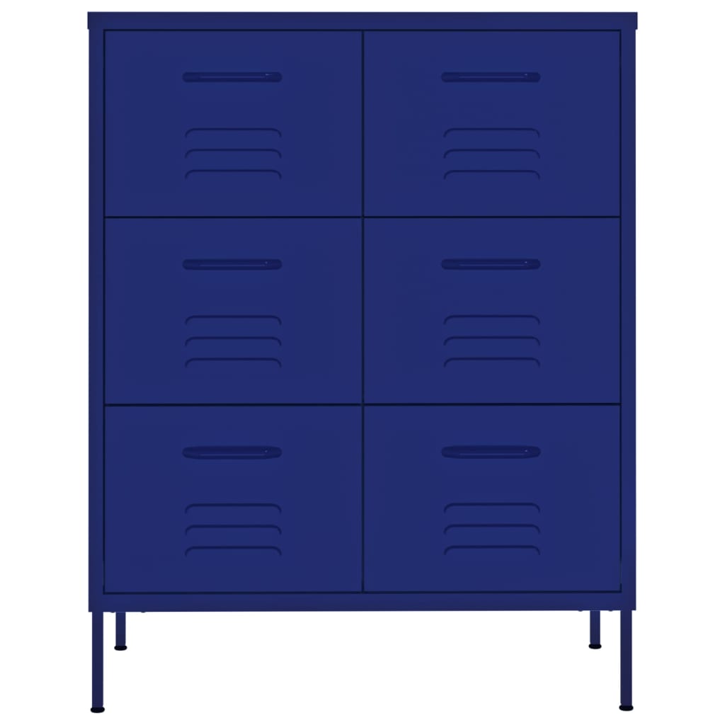 8720286564578_g_en_hd_1 vidaXL Drawer Cabinet Navy Blue 80x35x101.5 cm Steel - Image 4