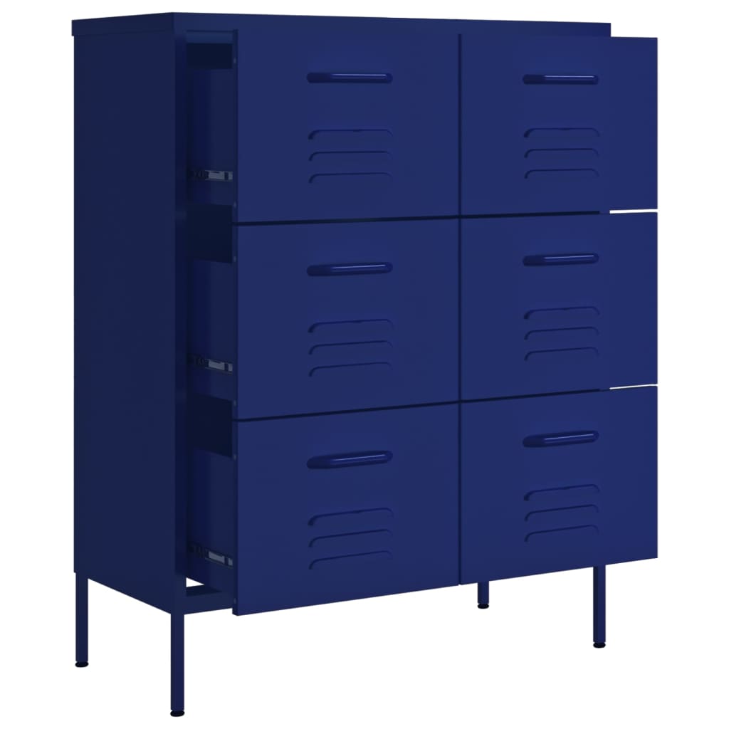 8720286564578_g_en_hd_4 vidaXL Drawer Cabinet Navy Blue 80x35x101.5 cm Steel - Image 7