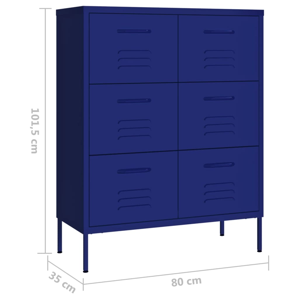 8720286564578_g_en_hd_7 vidaXL Drawer Cabinet Navy Blue 80x35x101.5 cm Steel - Image 10