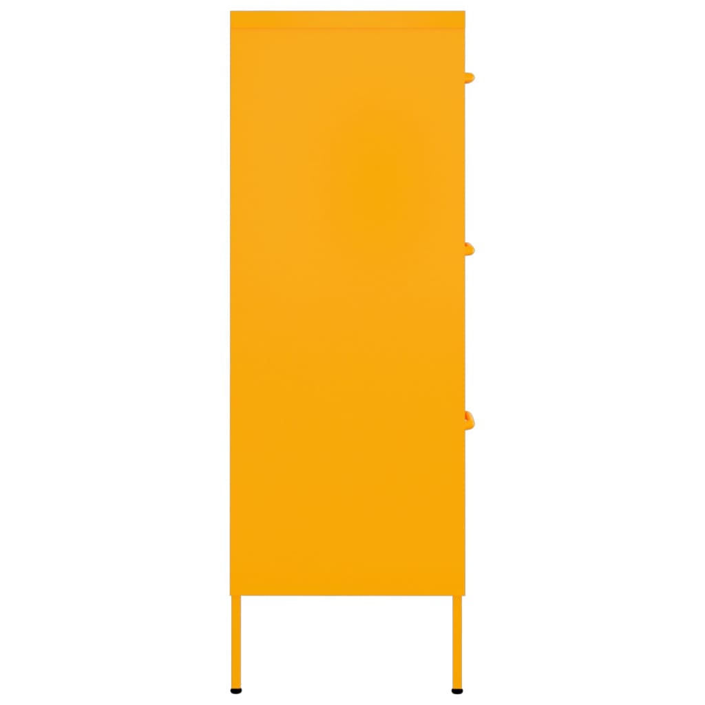8720286564585_g_en_hd_2 vidaXL Drawer Cabinet Mustard Yellow 80x35x101.5 cm Steel - Image 5