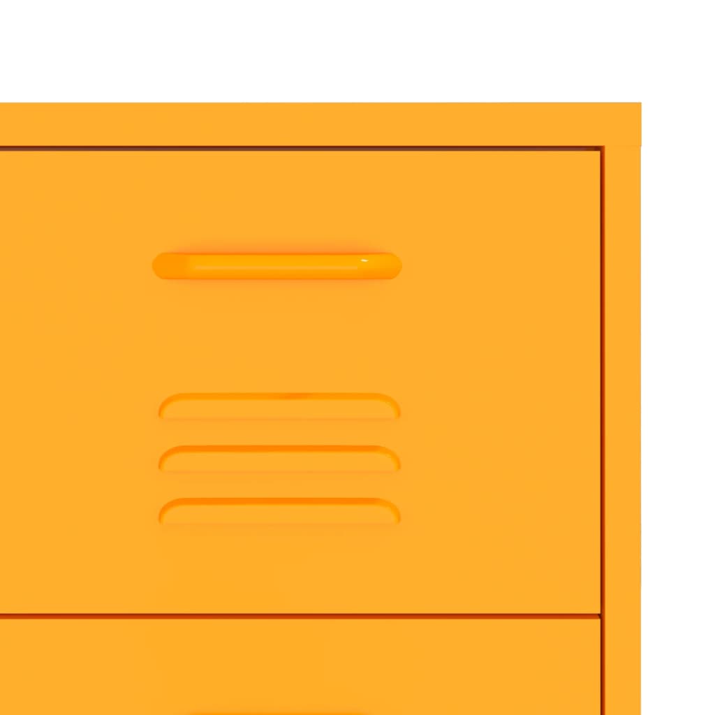 8720286564585_g_en_hd_5 vidaXL Drawer Cabinet Mustard Yellow 80x35x101.5 cm Steel - Image 8