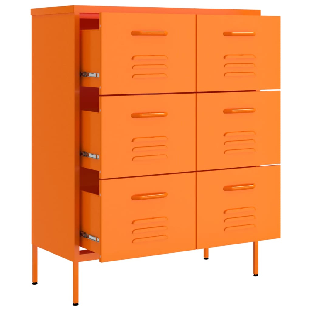 8720286564592_g_en_hd_4 vidaXL Drawer Cabinet Orange 80x35x101.5 cm Steel - Image 7