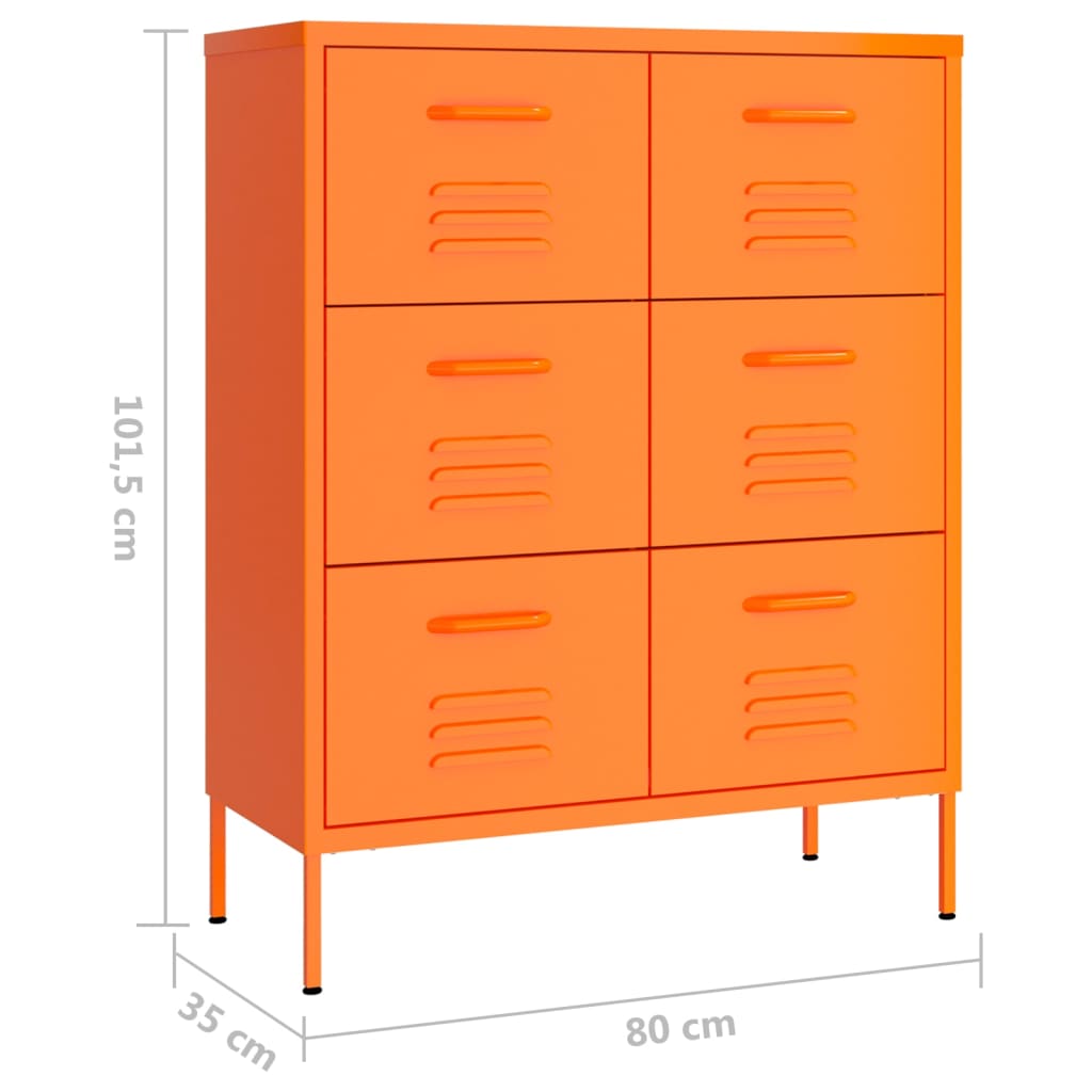 8720286564592_g_en_hd_7 vidaXL Drawer Cabinet Orange 80x35x101.5 cm Steel - Image 10