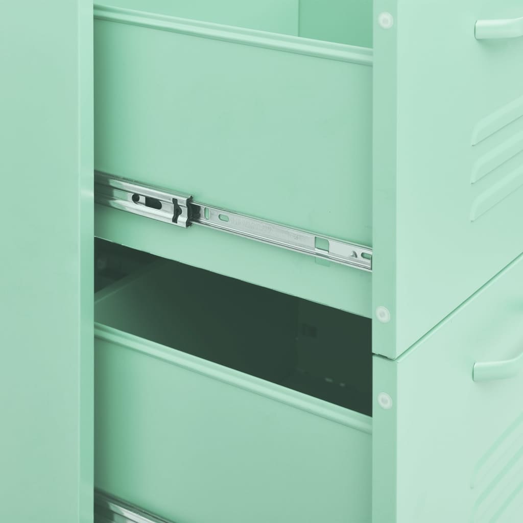 8720286564615_g_en_hd_6 vidaXL Drawer Cabinet Mint 80x35x101.5 cm Steel - Image 9