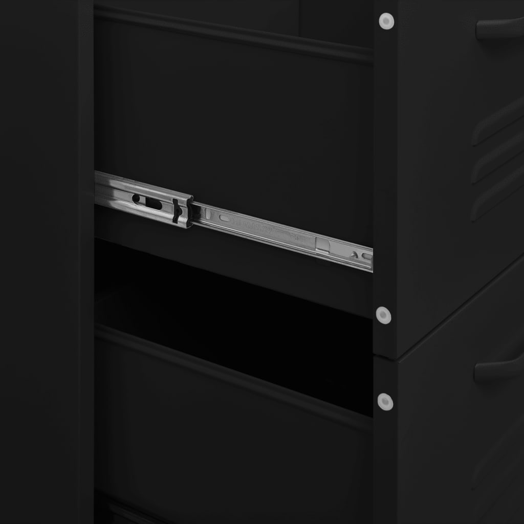 8720286564639_g_en_hd_6 vidaXL Drawer Cabinet Black 80x35x101.5 cm Steel - Image 9