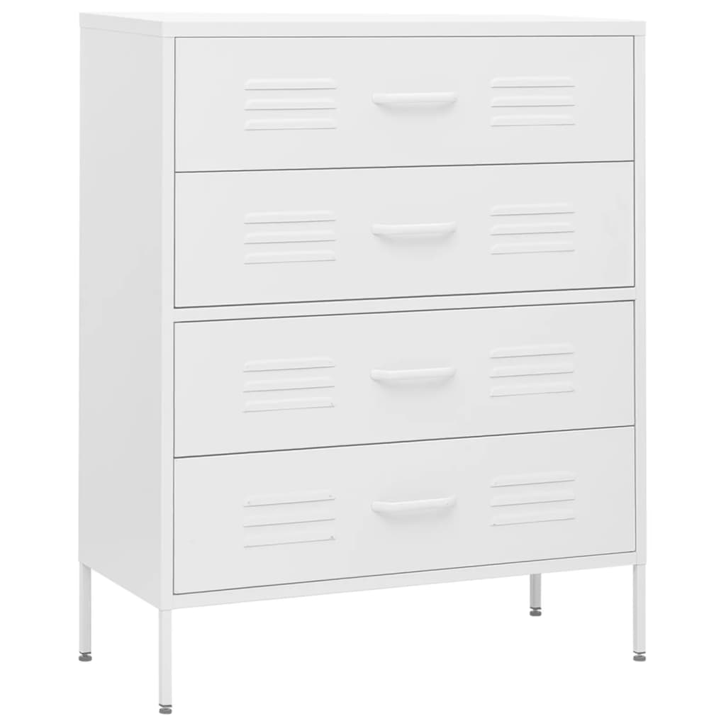 8720286565186_a_en_hd_1 vidaXL Chest of Drawers White 80x35x101.5 cm Steel - Image 2