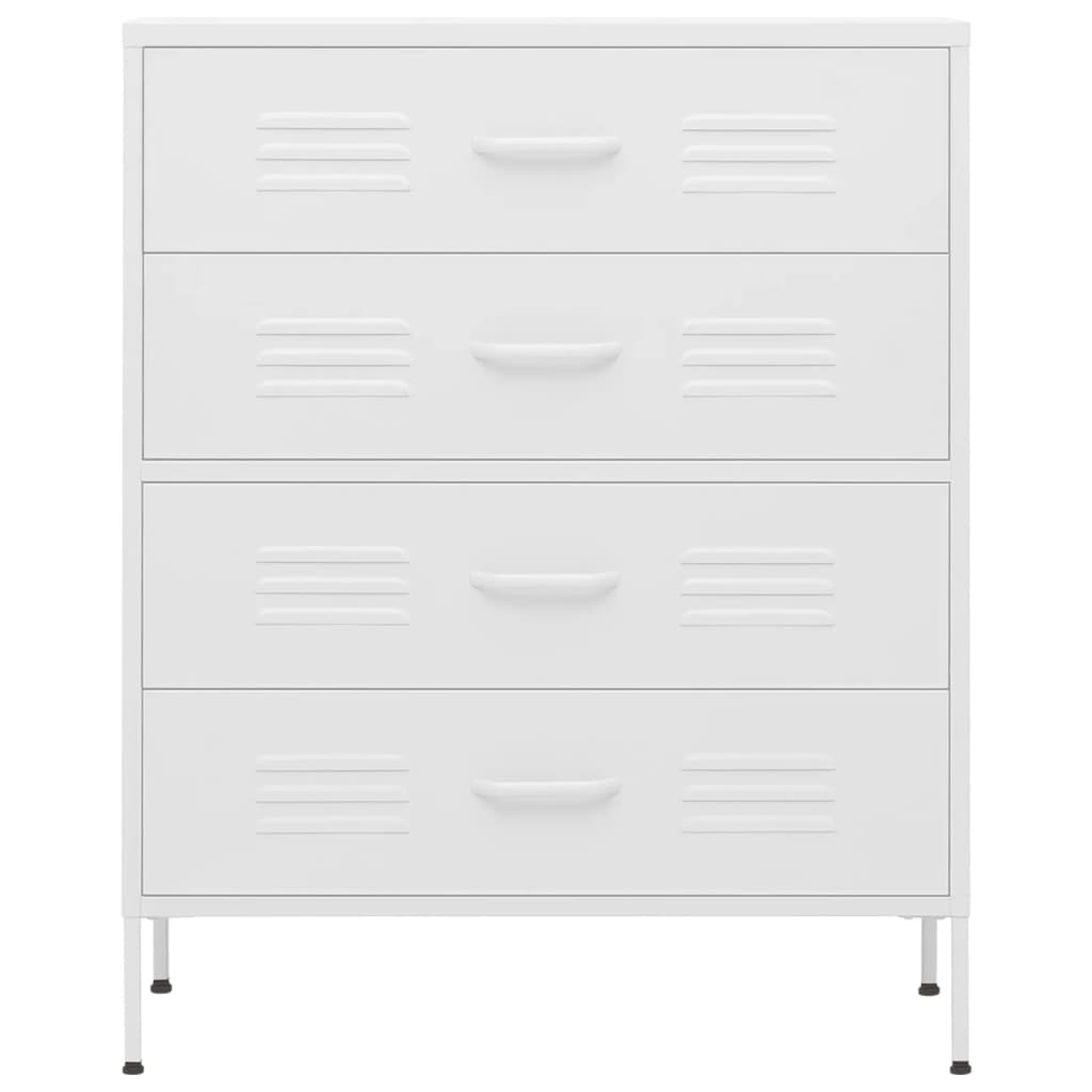 8720286565186_g_en_hd_1 vidaXL Chest of Drawers White 80x35x101.5 cm Steel - Image 4