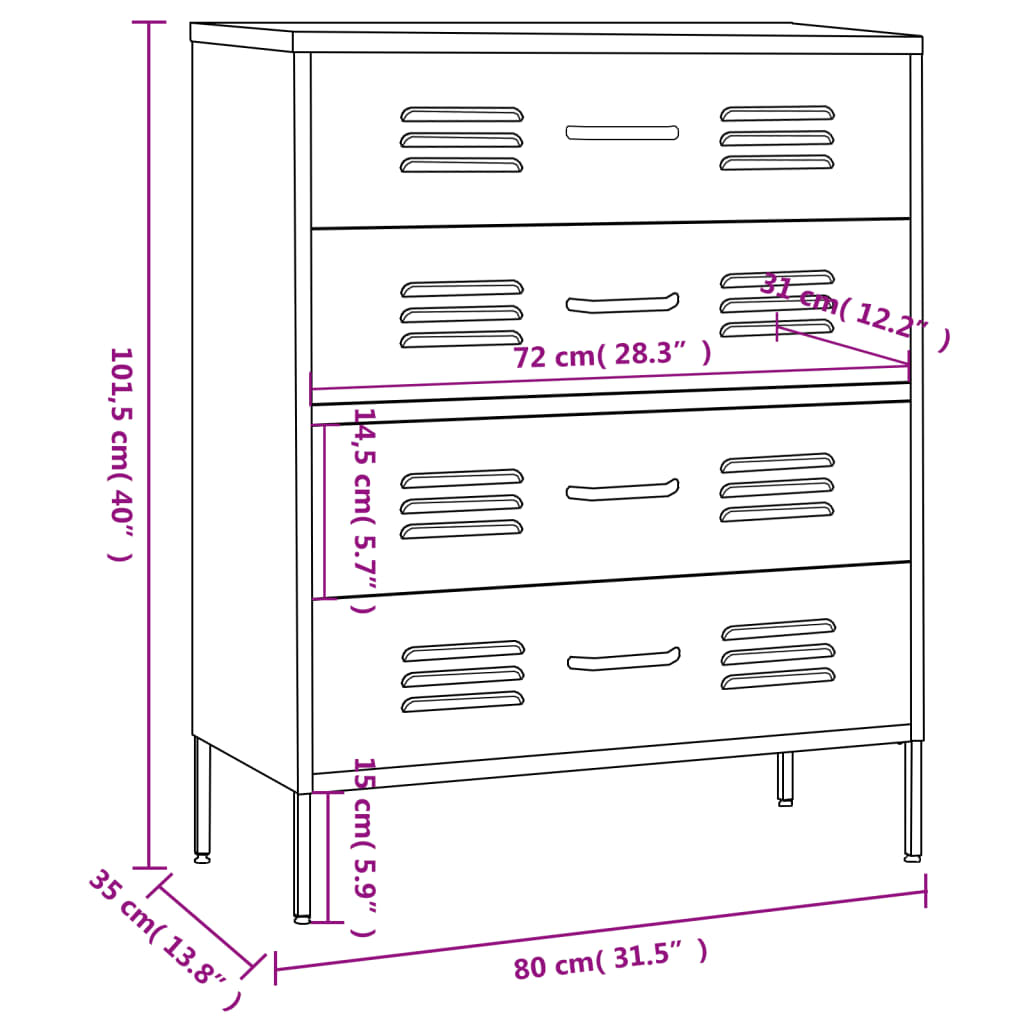 8720286565186_g_en_hd_8 vidaXL Chest of Drawers White 80x35x101.5 cm Steel - Image 11