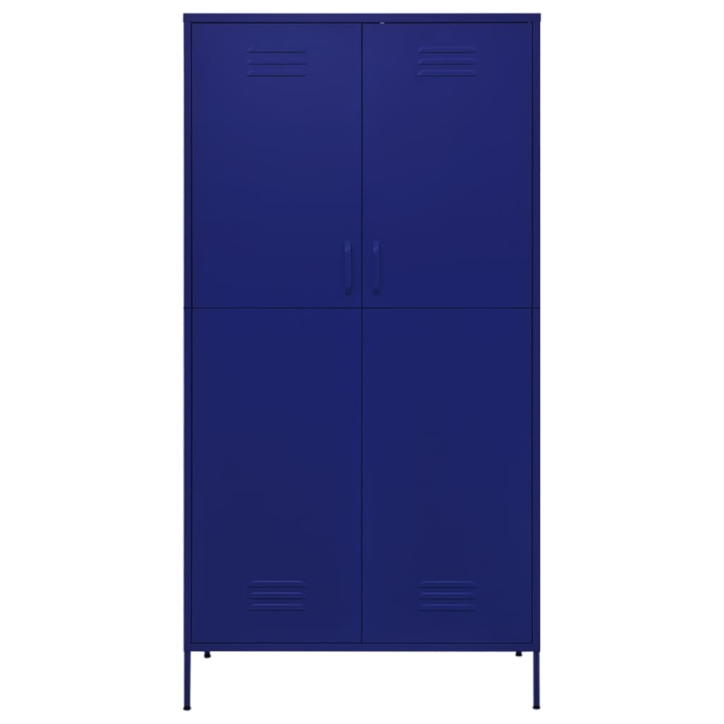 8720286565568_g_en_hd_1 vidaXL Wardrobe Navy Blue 90x50x180 cm Steel - Image 4