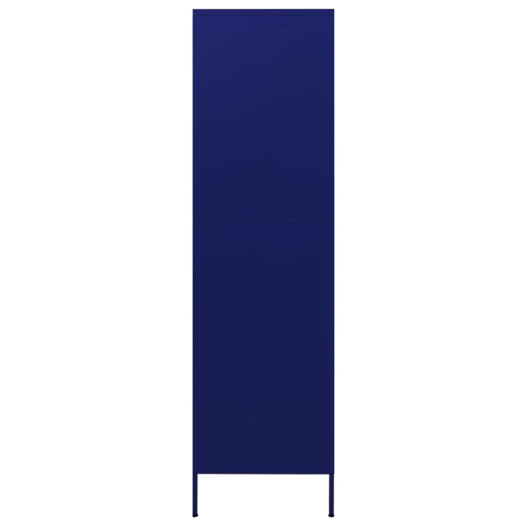 8720286565568_g_en_hd_2 vidaXL Wardrobe Navy Blue 90x50x180 cm Steel - Image 5