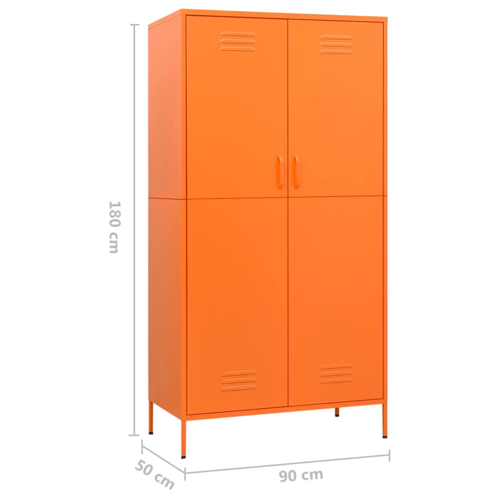 8720286565582_g_en_hd_8 vidaXL Wardrobe Orange 90x50x180 cm Steel - Image 11