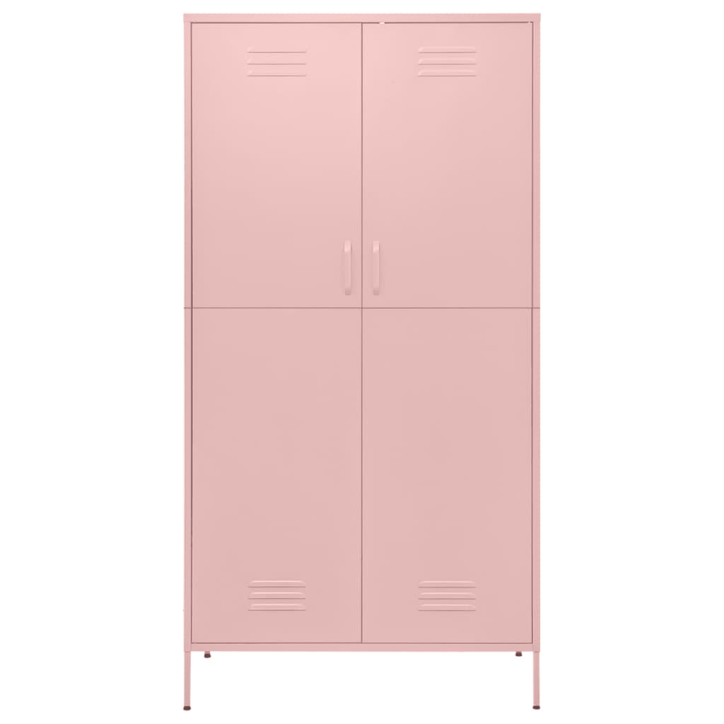 8720286565599_g_en_hd_1 vidaXL Wardrobe Pink 90x50x180 cm Steel - Image 4