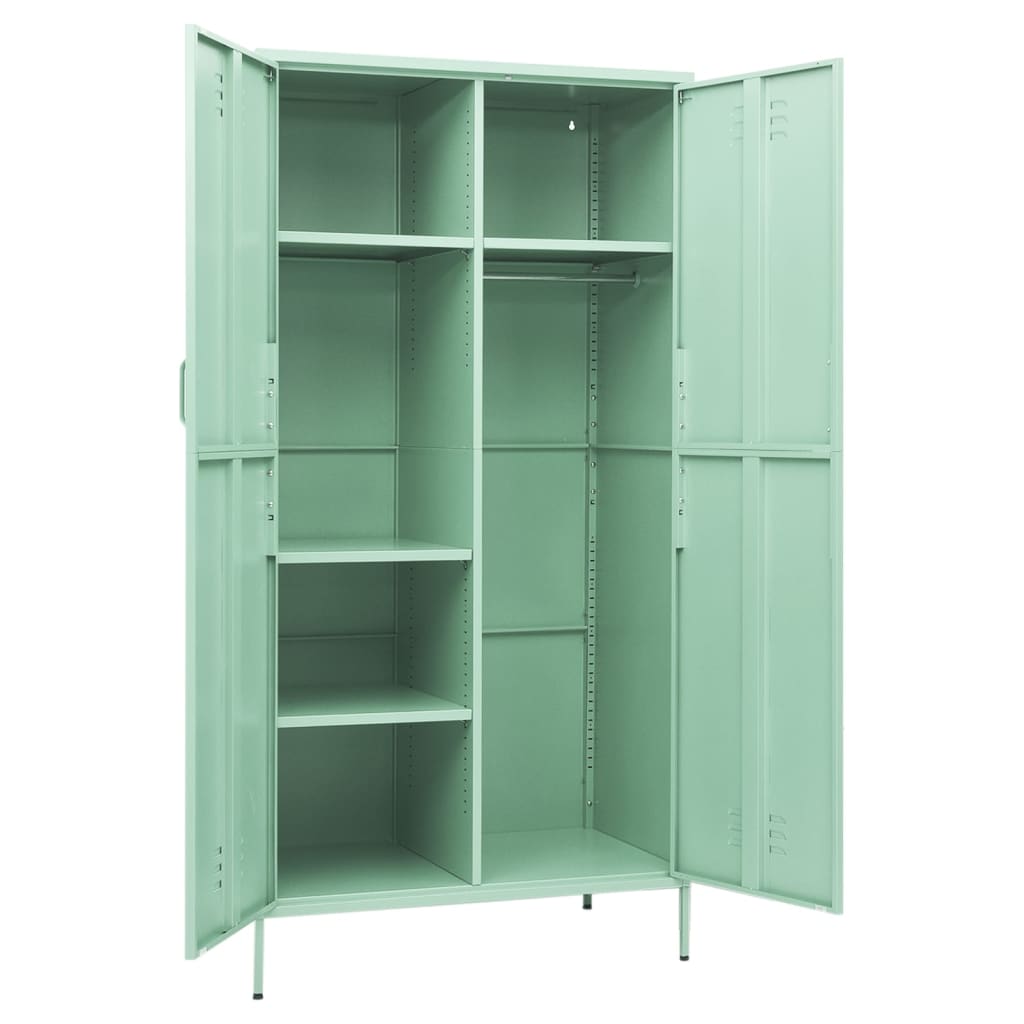 8720286565605_g_en_hd_4 vidaXL Wardrobe Mint 90x50x180 cm Steel - Image 7
