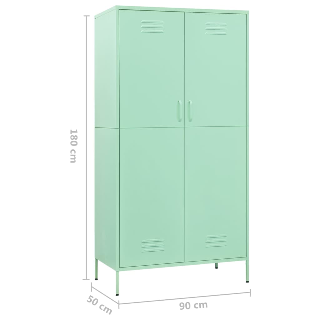 8720286565605_g_en_hd_8 vidaXL Wardrobe Mint 90x50x180 cm Steel - Image 11
