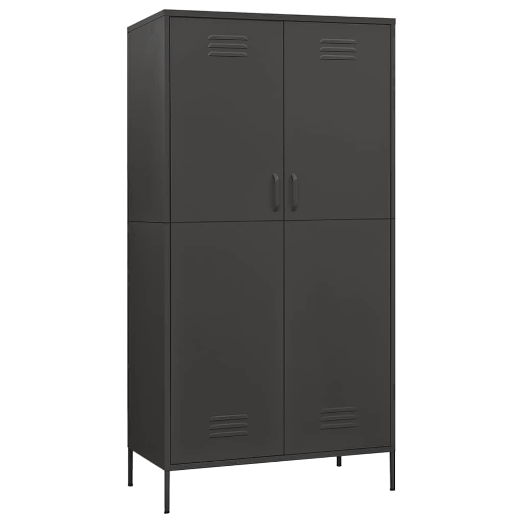 8720286565612_a_en_hd_1 vidaXL Wardrobe Anthracite 90x50x180 cm Steel - Image 2