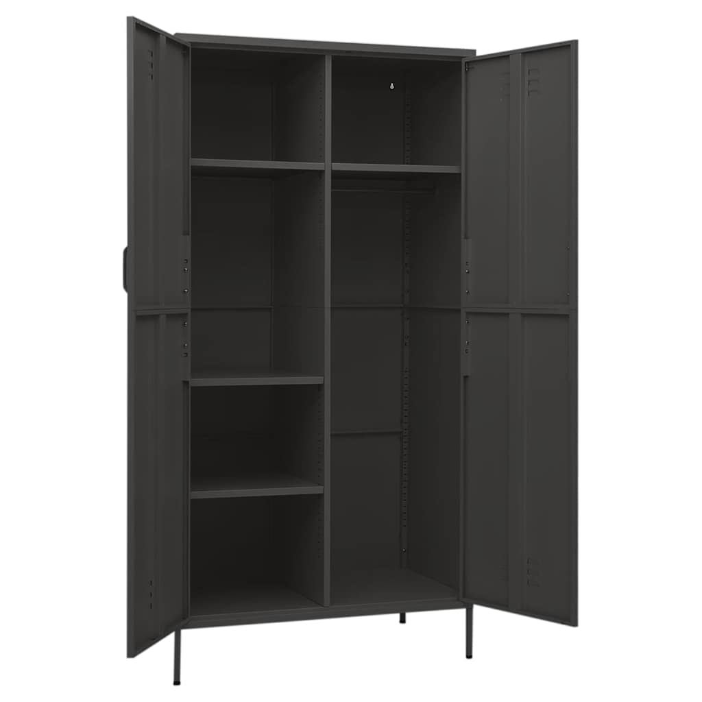 8720286565612_g_en_hd_4 vidaXL Wardrobe Anthracite 90x50x180 cm Steel - Image 7
