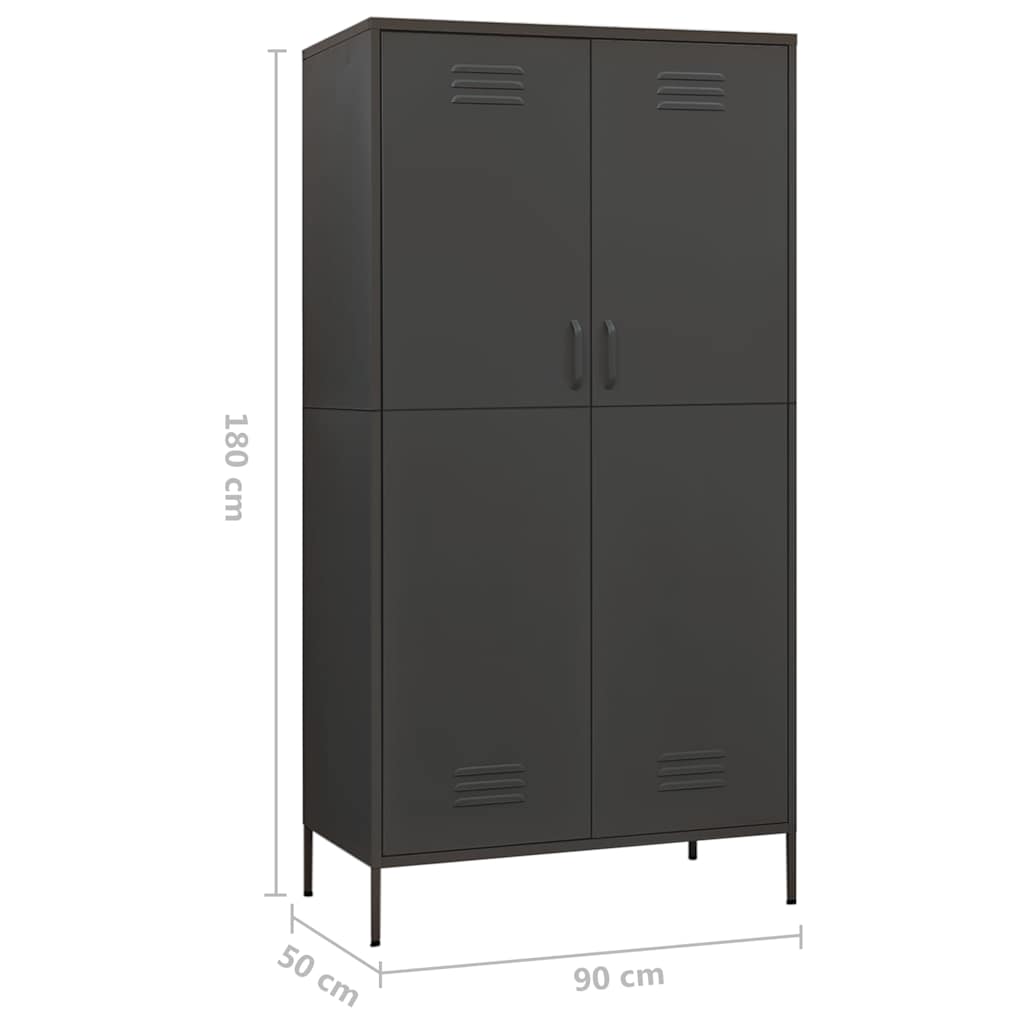 8720286565612_g_en_hd_8 vidaXL Wardrobe Anthracite 90x50x180 cm Steel - Image 11