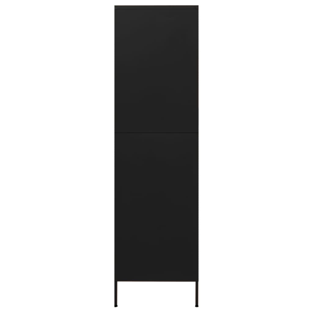 8720286565629_g_en_hd_2 vidaXL Wardrobe Black 90x50x180 cm Steel - Image 5