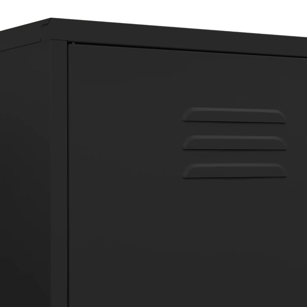 8720286565629_g_en_hd_6 vidaXL Wardrobe Black 90x50x180 cm Steel - Image 9