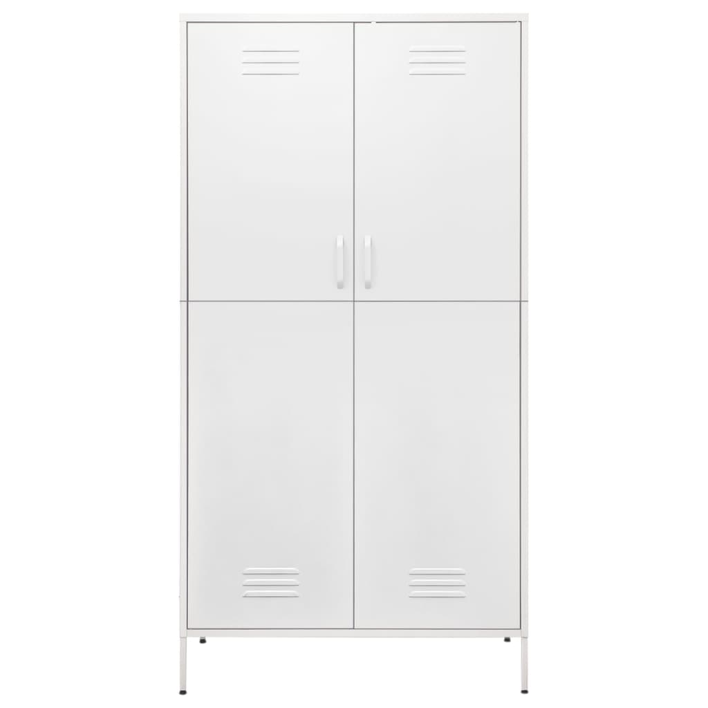 8720286565636_g_en_hd_1 vidaXL Wardrobe White 90x50x180 cm Steel - Image 4