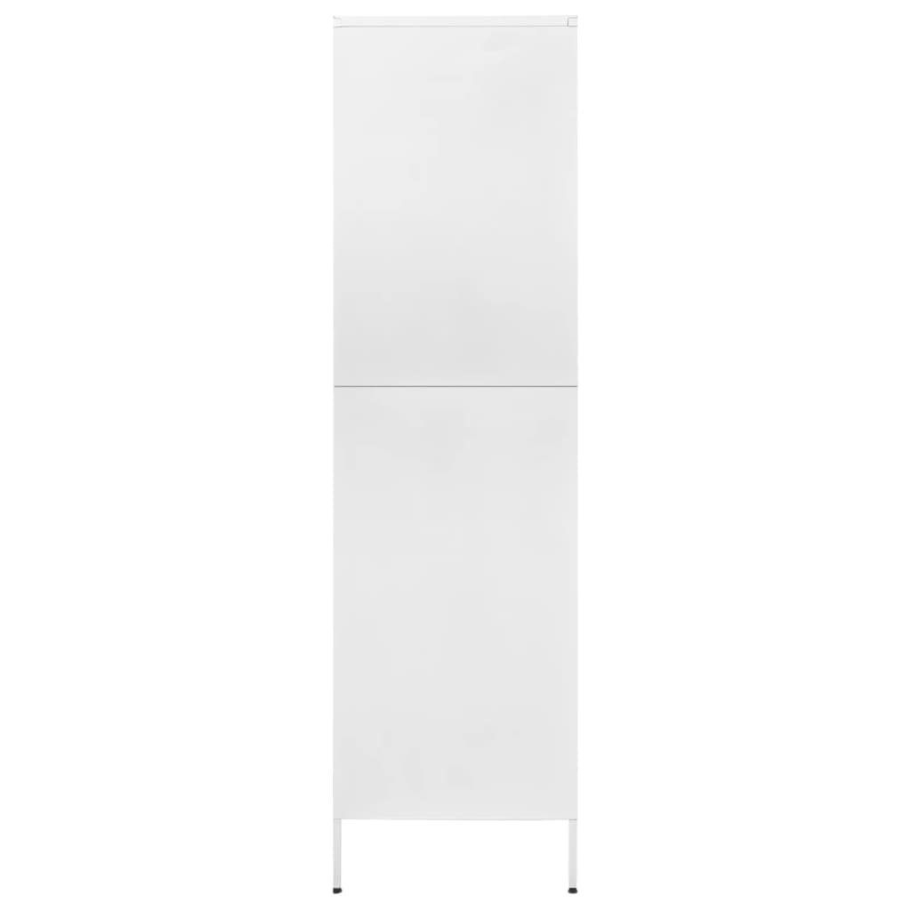 8720286565636_g_en_hd_2 vidaXL Wardrobe White 90x50x180 cm Steel - Image 5