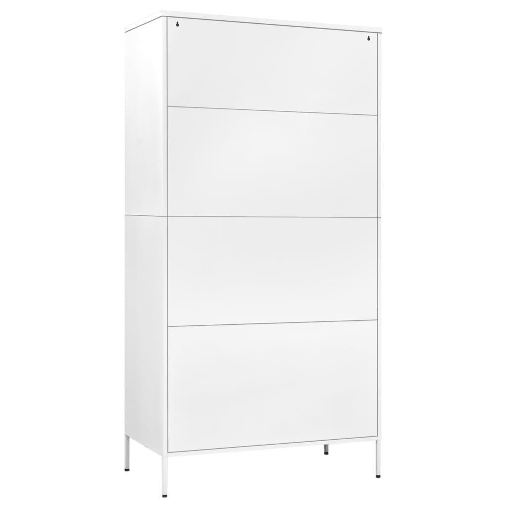 8720286565636_g_en_hd_3 vidaXL Wardrobe White 90x50x180 cm Steel - Image 6