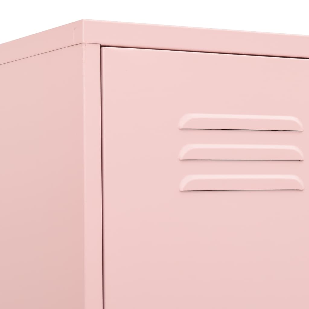 8720286565681_g_en_hd_5 vidaXL Locker Cabinet Pink 35x46x180 cm Steel - Image 8
