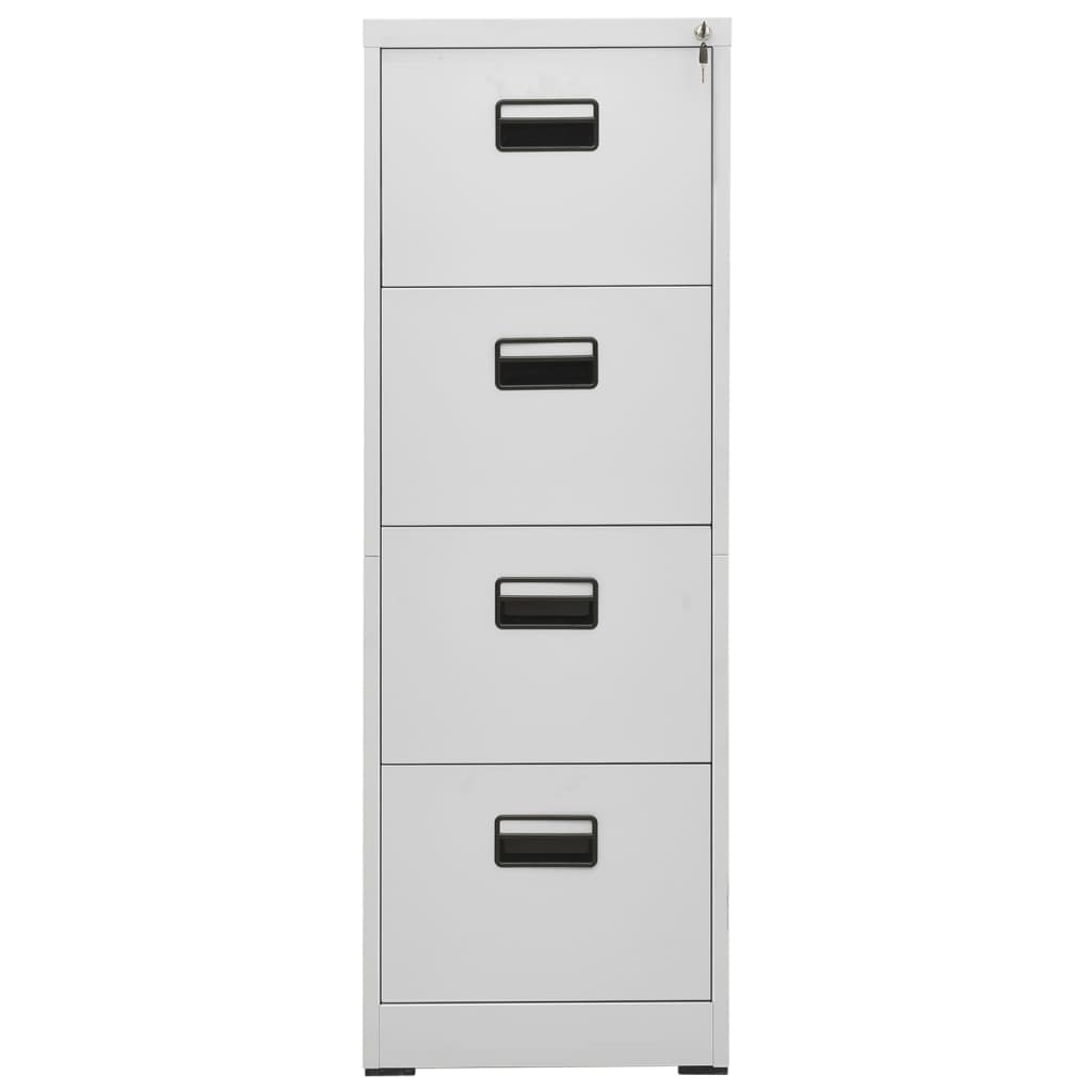 8720286565919_g_en_hd_1 vidaXL Filing Cabinet Light Grey 46x62x133 cm Steel - Image 2