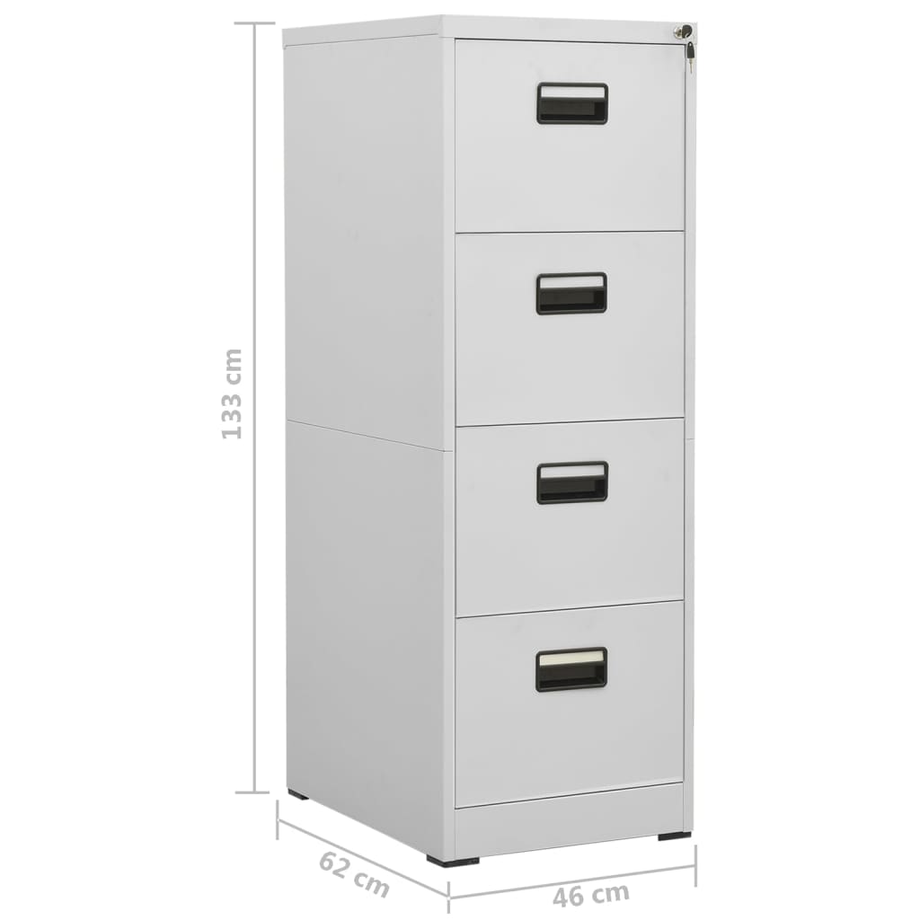 8720286565919_g_en_hd_10 vidaXL Filing Cabinet Light Grey 46x62x133 cm Steel - Image 12