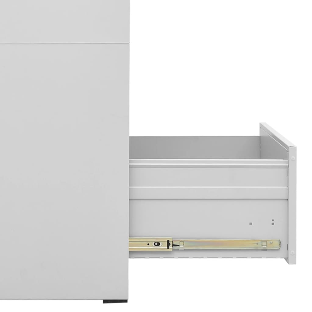8720286565919_g_en_hd_5 vidaXL Filing Cabinet Light Grey 46x62x133 cm Steel - Image 7