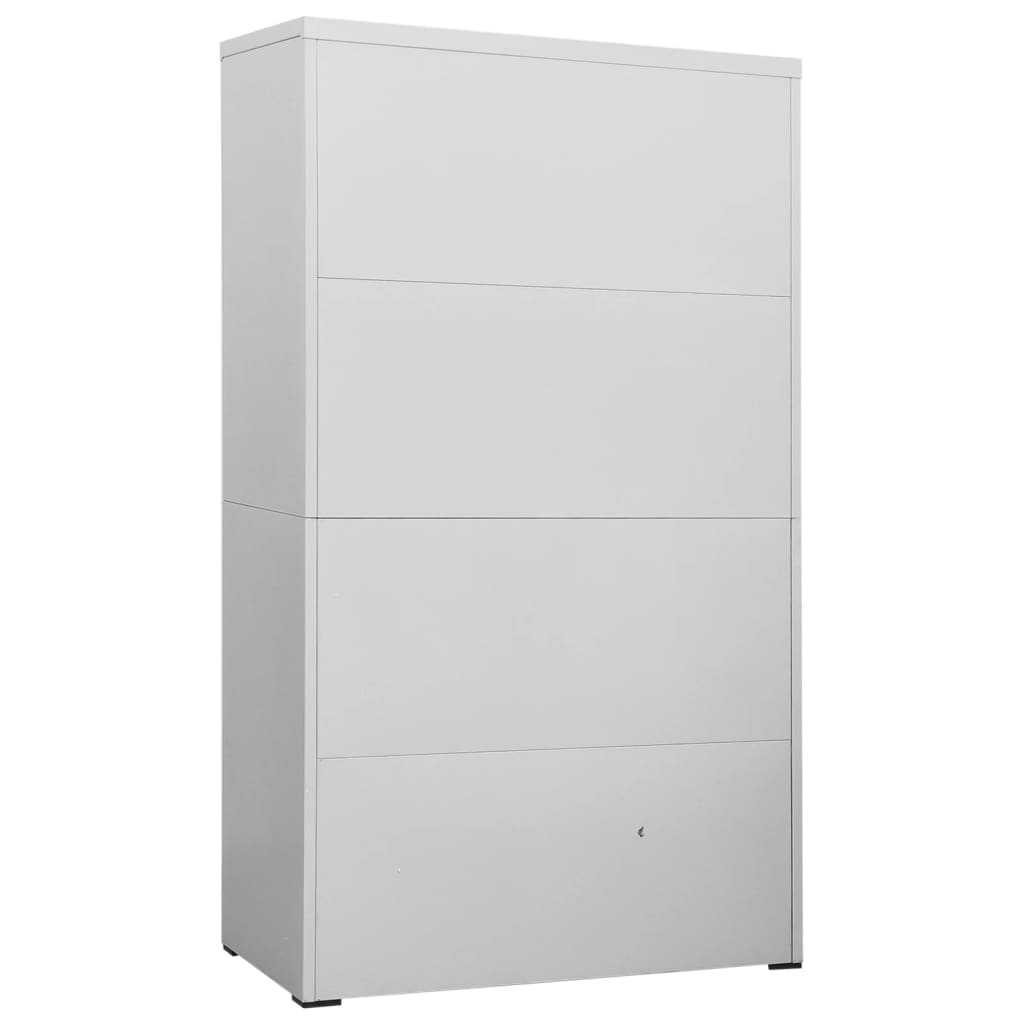 8720286566114_g_en_hd_3 vidaXL Filing Cabinet Light Grey 90x46x164 cm Steel - Image 5